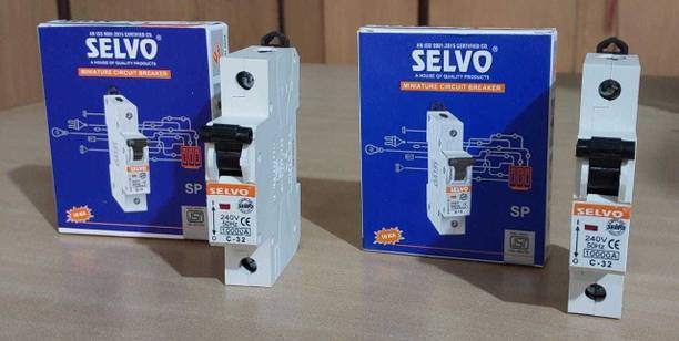 Selvo C-32A Single Pole GSELSPC12006E ( Pack of 2 ) MCB