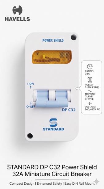 HAVELLS POWER SHIELD STANDARD 32AMP MCB WITH BOX MCB