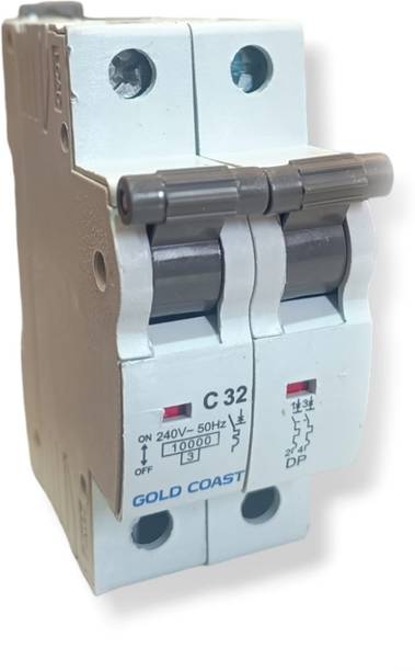 Gold Coast 20A MCB DP C Curve PVC Plastic MCB