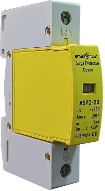 amiciSmart AC Surge Protector, 275V 10KA~20KA SPD Lightning Protection Device MCB