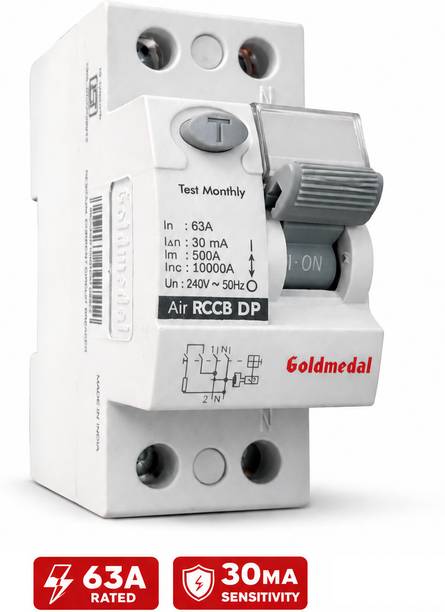 Goldmedal AIR DP 63A 30mA RCCB 07466 MCB