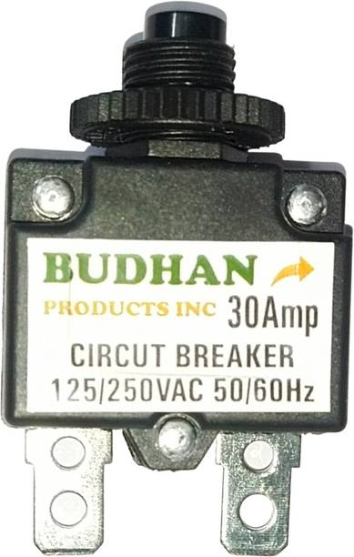 BUDHAN PRODUCTS INC 30 Amps CIRCUIT BREAKER | Overload Protector AC 125/250V 30A / 30Amp Load Switch 30 Amps CIRCUIT BREAKER | Overload Protector AC 125/250V 30A / 30Amp Load Switch MCB