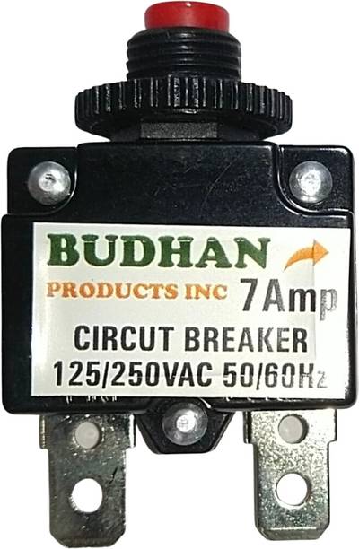BUDHAN PRODUCTS INC SE 7 Amps CIRCUIT BREAKER | Overload Protector AC 125/250V 7A | 7Amp Load Switch SE 7 Amps CIRCUIT BREAKER | Overload Protector AC 125/250V 7A | 7Amp Load Switch MCB