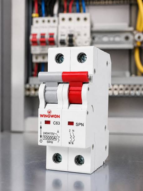 SM ENTERPRISESS ACT 9 63A 2 Pole MCB Miniature Circuit Breaker C Curve Multicolour Electric 63 Amps Mcb Rcb MCB