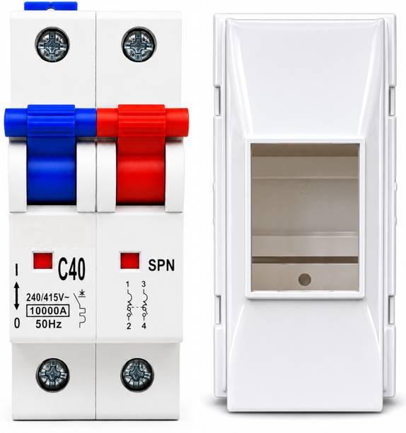 SHOPLYN DP MCB With Box 40A Double Pole Circuit Breaker Enclosure for Home and Office DP-40 with box MCB