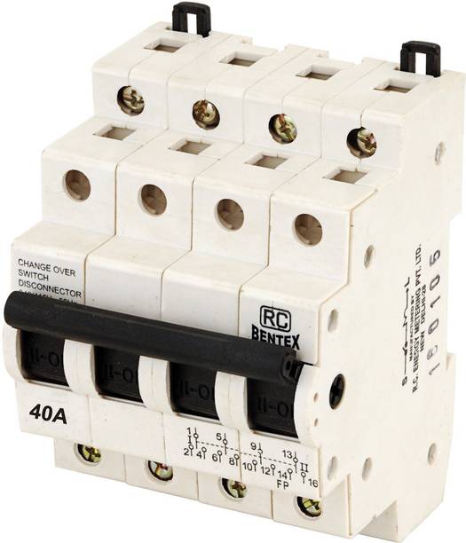 RC BENTEX Four Pole Changeover 40A X04C000007 MCB