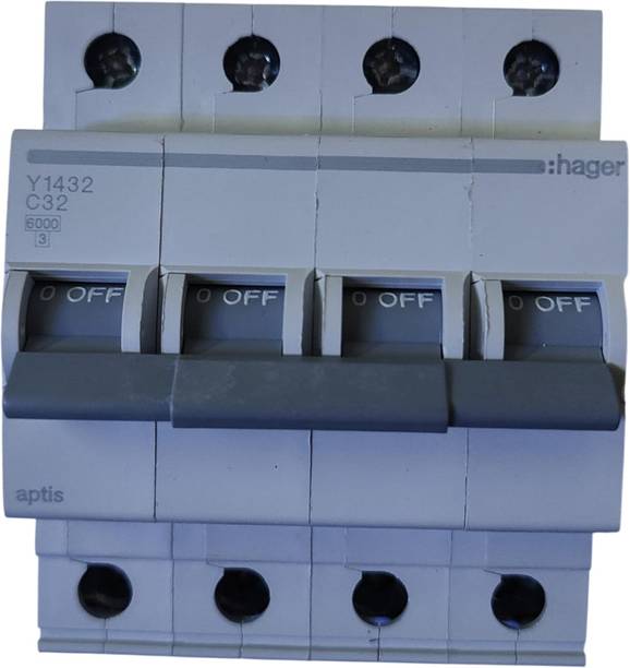 Hager Four Pole MCB 32A Y1432 MCB