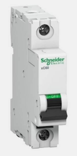 Schneider Electric MCB, Acti9 xC60, 1P, 2A, C curve, 10kA(pack of 10) A9N1P02C MCB