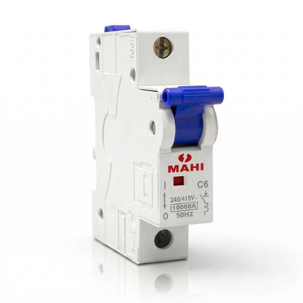 Jobber 6 Amp Single Pole MCB | SP C Curve | 10kA | Electrical Safety Switch 6ASP-1 MCB