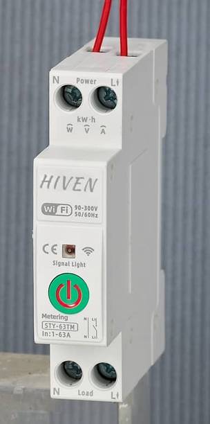 HIVEN wifi-mcb 63 amp white MCB