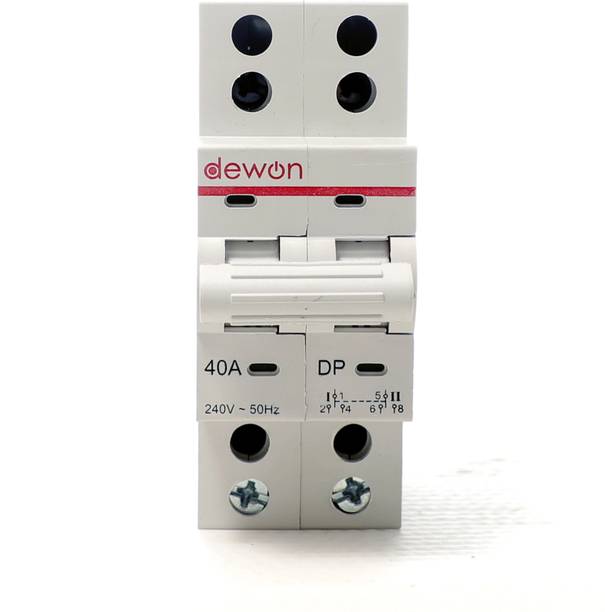 Dewon Electric 40A Double Pole Changeover MCB – Safe & Seamless Power Shift 10kA Breaking Capacity | Heavy-Duty Polycarbonate Body | 10-Year Warranty MCB