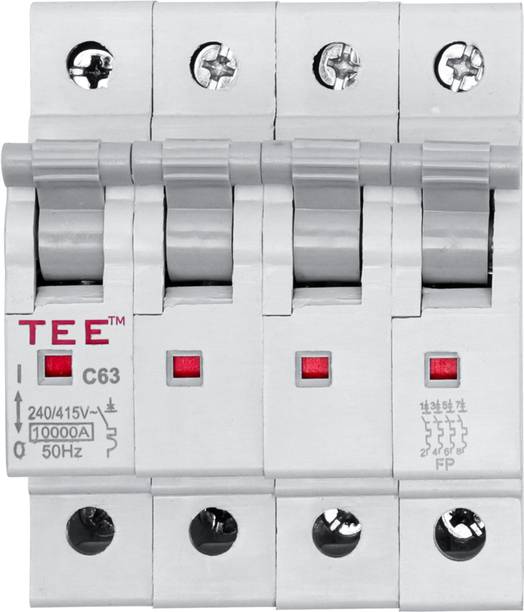 The Elite Electrotek Pole MCB Circuit Breaker, 240V AC, Overload Protection MCB FOUR POLE 32 AMP MCB