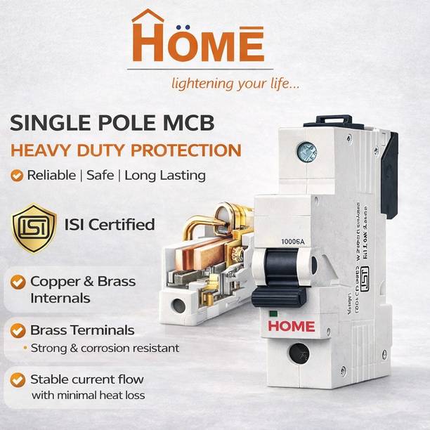 HOME ELCTRIC HE ANTISHORT CIRCUIT SP 63A MCB MODERN DESIGN HESPC63 MCB