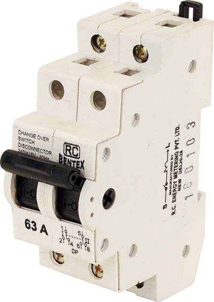 RC BENTEX Double Pole Changeover 63A X04C000004 MCB