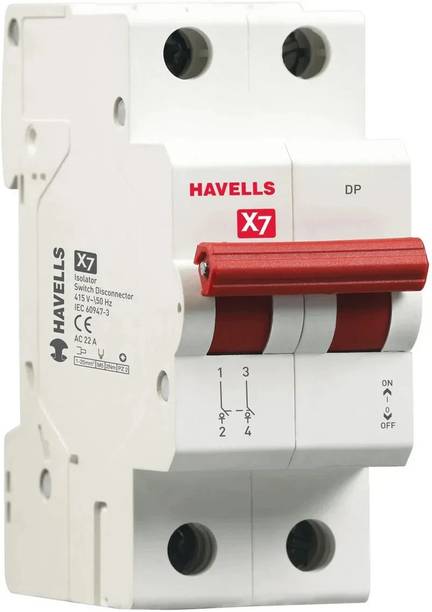 HAVELLS X7 Isolator DP 40A DHMYIDPX040 MCB