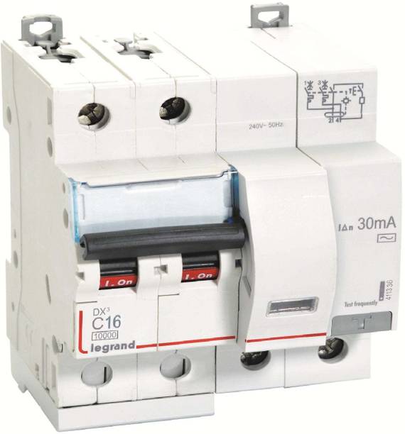 Legrand 411336 - 16A DP 300mA 10KA C~ AC:240/415V DX3 RCBOs 411336 MCB