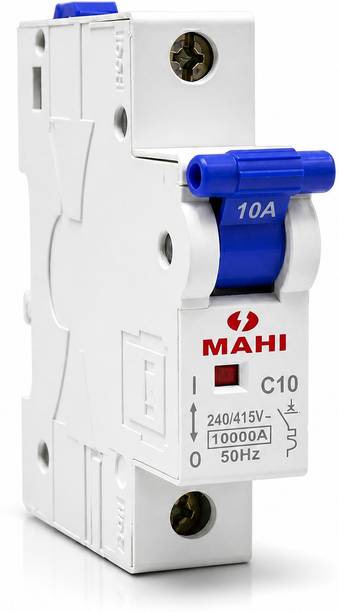Jobber 10A SP MCB Single Pole C Curve 10kA 240V Circuit Breaker SP 10Amp MCB-1 MCB