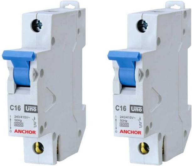 ANCHOR UNO MCB SP "C" 6kA 6A (99001), PACK OF 2 PCS, MCB