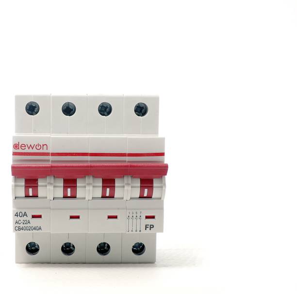 Dewon Electric 40A Four Pole Isolator| Heavy-Duty Main Switch 40A MCB
