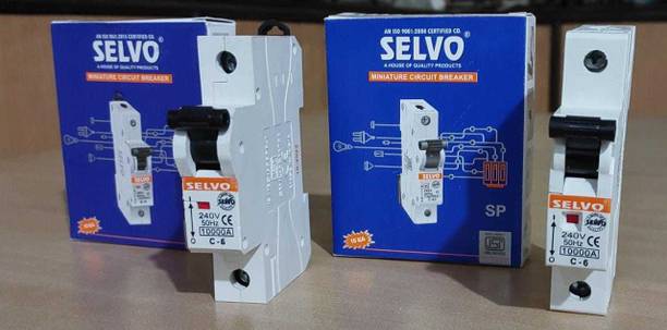 Selvo C-6A SINGLE POLE GSELSPC12001E ( PACK OF 2 MCB) MCB
