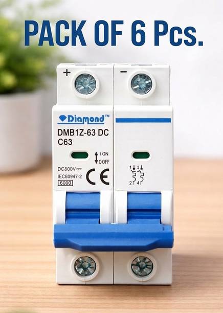 Diamond DC MCB 800Volt 63Amp 2Pole DMB1Z-63 800V MCB