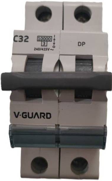 V-Guard 2POLE 32A AC MCB V-Gurad MCB DP 32A 240/415V AC MCB