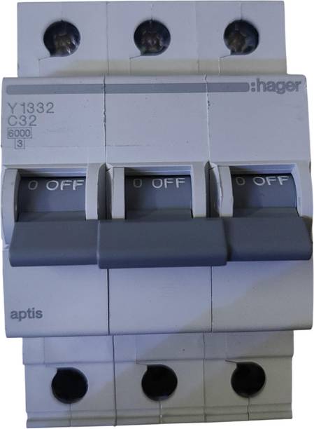 Hager Three Pole MCB 32A Y1332 MCB