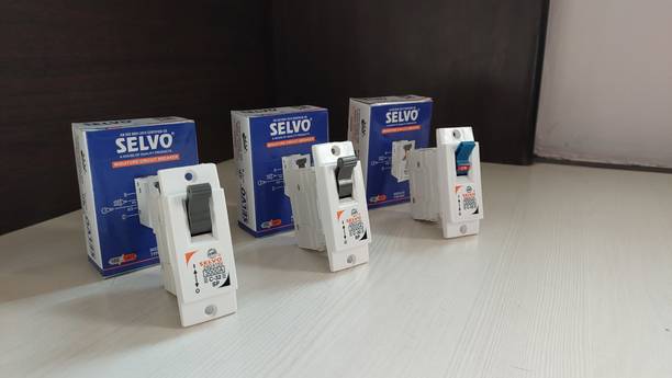 Selvo C-32A Single Pole Flush Mounted (Screw Type) Mini MCB (PACK OF 3) MCB