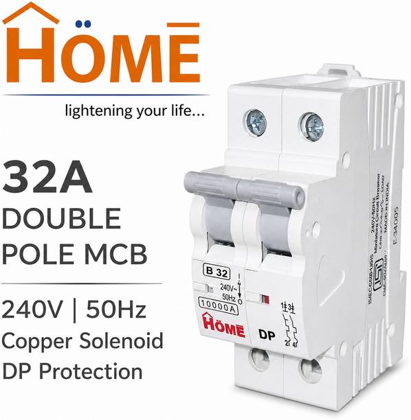 HOME ELCTRIC HOME ELECTRIC DOUBLE POLE MCB 32A WITH COPPER SOLENOID HEDPMCB32 MCB