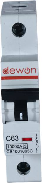 Dewon Electric 63A C Type SP MCB 10kA 63A MCB