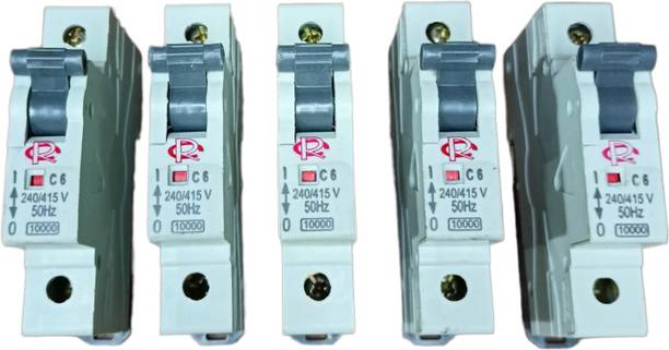 rc electric india Full tripping MCB 6A maintenance circuit breaker (pack of 2) MCB