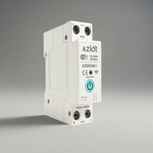 AZIOT 1P 63A WiFi Smart Breaker | Voice Control & Monitoring | SmartLife App AZSMCB01 MCB