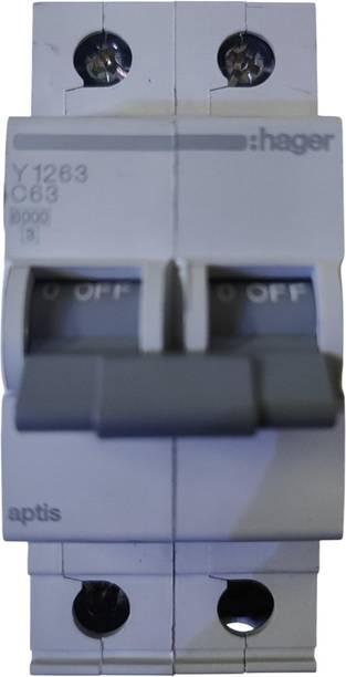 Hager Double Pole MCB 63A Y1263 MCB