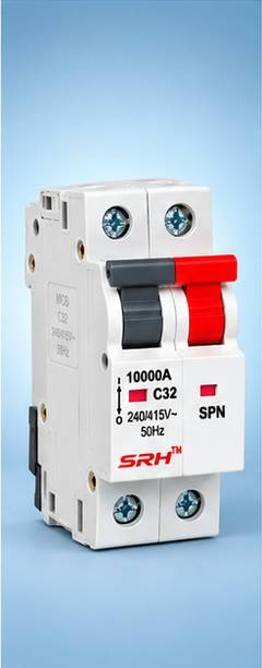 SM ENTERPRISESS 32A SP+N MCB Circuit Breaker C Curve 240V Safety Protection Switch 32A 2 Pole MCB MCB
