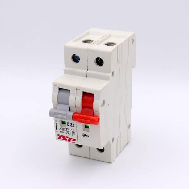 SM ENTERPRISESS Electric ACT 9 32A 2 Pole MCB 'C' Curve Miniature Circuit Breaker, Multicolour 32A 2 Pole MCB MCB