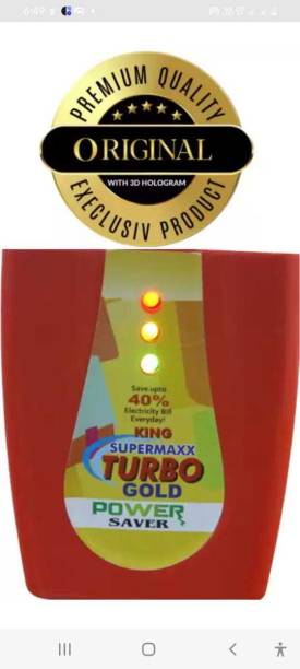BestLook Turbo Gold Power Saver Device for Heavy Duty Electricity - Save Upto 40% Three Pin Plug