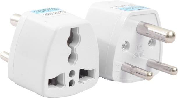 HI-PLASST (1pc) Type D Adapter, Indian Plug, World to India Universal Travel Adapter Type D Indian Plug For All Devices Worldwide Three Pin Plug