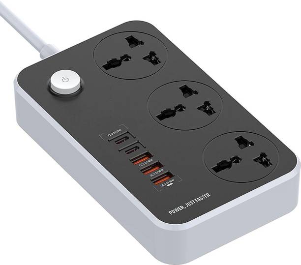 dreamexpo EXTENSION BOARD WITH USB PORTS ( 2 METER WIRE) 8  Socket Extension Boards