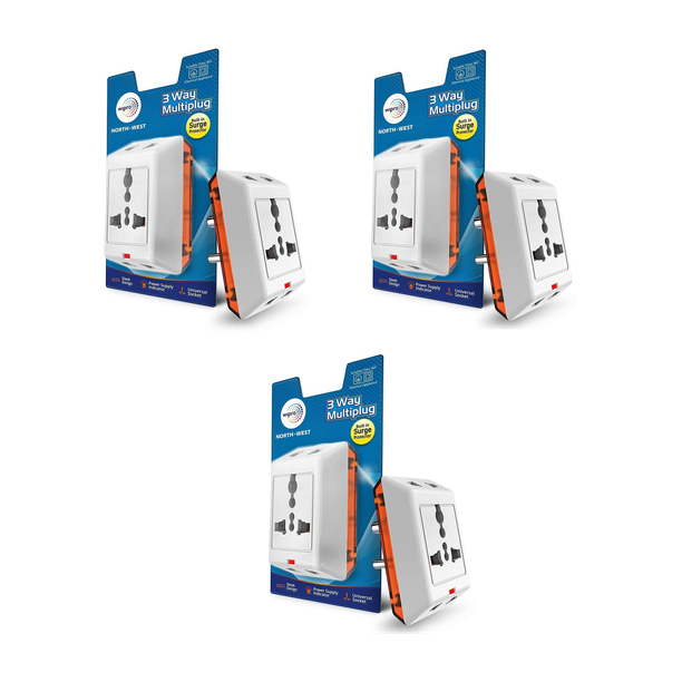 Wipro North West 3 Way Multiplug_3 Three Pin Plug