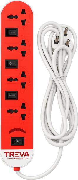 TREVA 4+4 extension cord TREVA Multi-Plug Extension Board Three Pin Plug