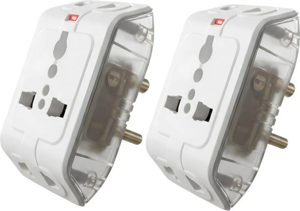 WEIGHOUSE Worldwide Mini Adaptor 3 Pin Multiplug Universal Travel Adapter, 1 Year Warranty 6 A Three Pin Socket