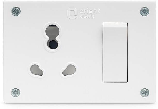 Orient Electric 6/16A Switch & Socket Combined Unit 16 A Five Pin Socket MCB