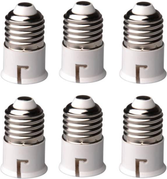 OLIPS E27 Screw Holder Socket Converter for B22 Holder Lamp, Copper & Plastic Body, 6 A Single Pin Socket