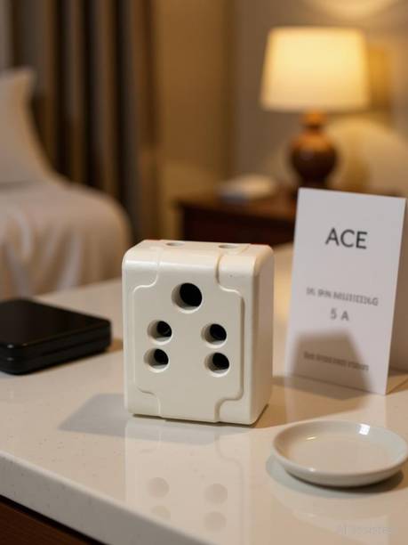 ACE 3 Pin Multi Plug Extension Travel Adapter 5 A Three Pin Socket