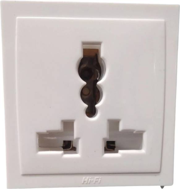 HI-FI 3 Pin White Socket 13 A Three Pin Socket