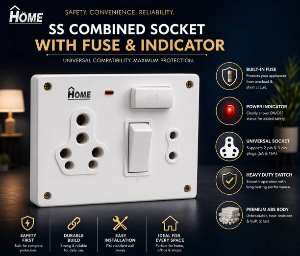 HOME ELECTRIC HESSCWF16 16 A Three Pin Socket