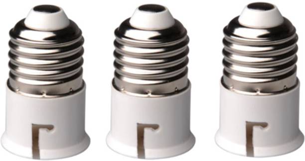 OLIPS E27 Screw Holder Socket Converter for B22 Holder Lamp, Copper & Plastic Body, 6 A Single Pin Socket