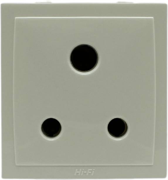 Hifi 5A Socket - 240V Modular Electrical Outlet (Pack of 3) 6 A One Way Electrical Switch