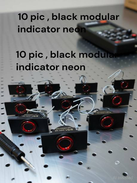 SARA black modular indicator (10 pic) 6 A One Way Electrical Switch
