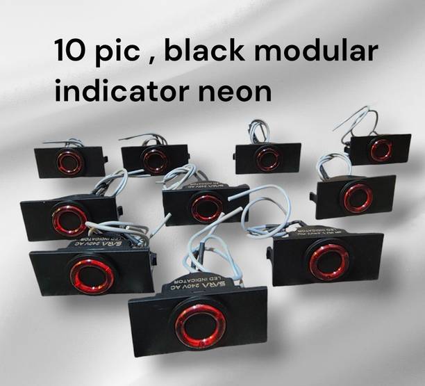 SARA black modular indicator (10 pic) 6 A One Way Electrical Switch